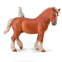 CollectA Draft Horse with Cat