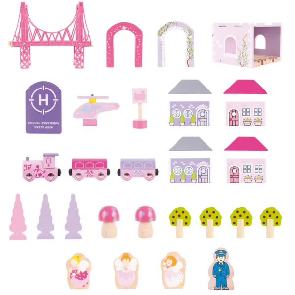 Bigjigs Rail Fairy Town Train Set