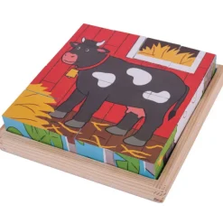 Bigjigs Toys Farm Cube Puzzle