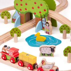 Bigjigs Rail Farm Train Set