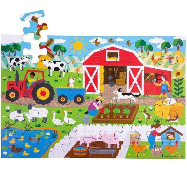 Bigjigs Toys Farmyard Floor Puzzle (48 piece)