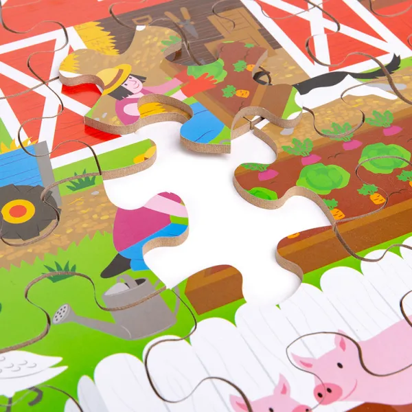 Bigjigs Toys Farmyard Floor Puzzle (48 piece)