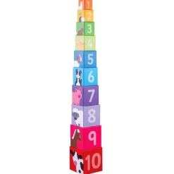 Bigjigs Toys Farmyard Stacking Cubes