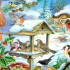 House of Puzzles Feed The Birds - BIG 250 Piece Jigsaw Puzzle
