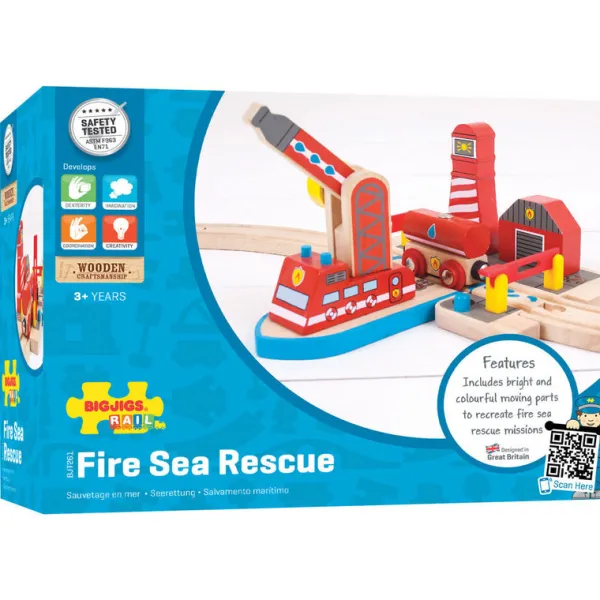 Bigjigs Rail Fire Sea Rescue