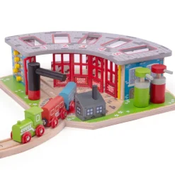Bigjigs Rail Five Way Engine Shed