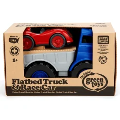 Green Toys Flatbed Truck with Race Car