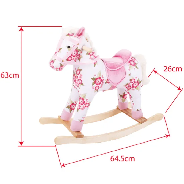 Bigjigs Toys Floral Rocking Horse