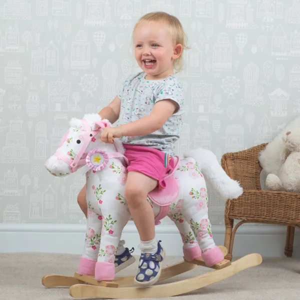 Bigjigs Toys Floral Rocking Horse