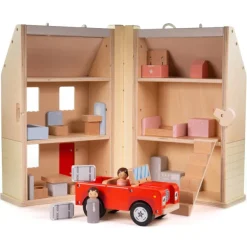 Bigjigs Toys Folding Dolls House Set