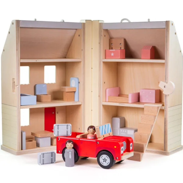 Bigjigs Toys Folding Dolls House Set