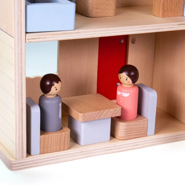 Bigjigs Toys Folding Dolls House Set
