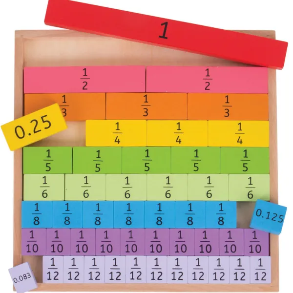 Bigjigs Toys Fractions Tray