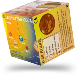 ZooBooKoo French Planets Solar System Statistics Cube Book