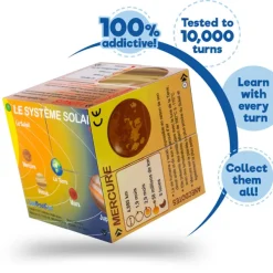 ZooBooKoo French Planets Solar System Statistics Cube Book