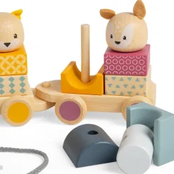 Bigjigs Toys FSC® Certified Activity Pull Along Train