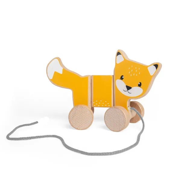 Bigjigs Toys FSC® Certified Pull Along Fox - DAMAGED BOX