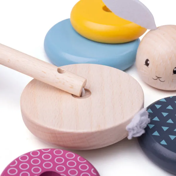 Bigjigs Toys FSC® Certified Rabbit Stacking Rings