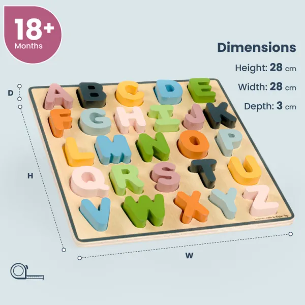 Bigjigs Toys FSC® Certified Uppercase ABC Puzzle