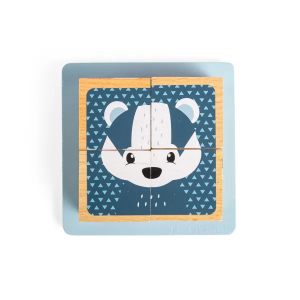 Bigjigs Toys FSC® Certified Woodland Cube Puzzle