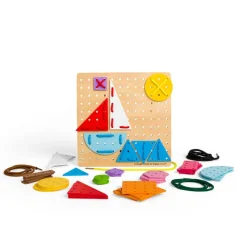 Bigjigs Toys Geometric Lace-a-Shape