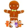 Fiesta Crafts Gingerbread Man Hand and Finger Puppet Set