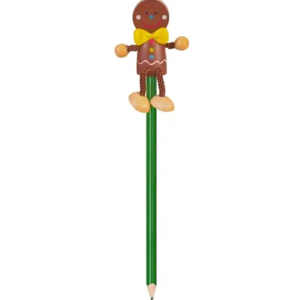Fiesta Crafts Gingerbread Man Pencil - Pack of 2