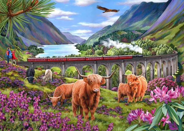House of Puzzles Glenfinnan Ladies - BIG 500 Piece Jigsaw Puzzle