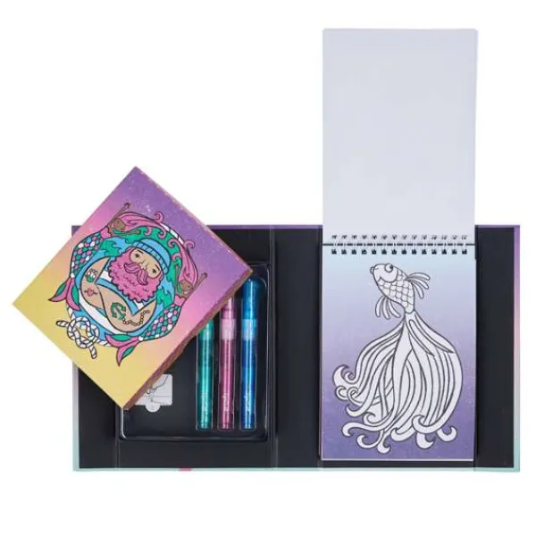Tiger Tribe Glitter Colouring Set - Ocean Dreams