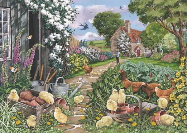 House of Puzzles Going Cheep - BIG 250 Piece Jigsaw Puzzle