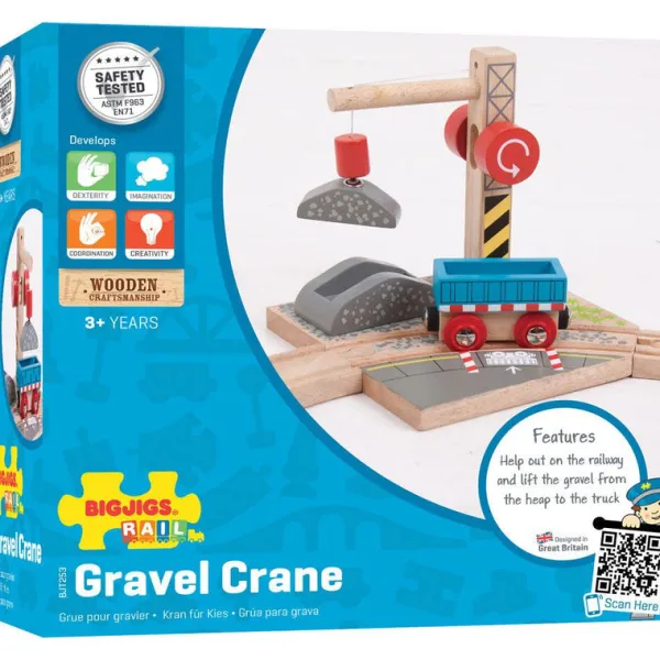 Bigjigs Rail Gravel Crane