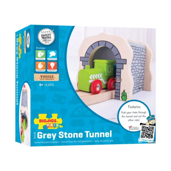 Bigjigs Rail Grey Stone Tunnel