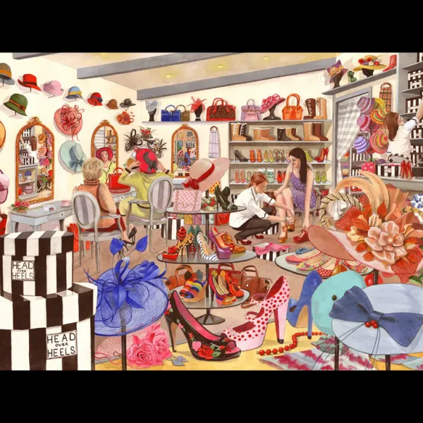 House of Puzzles Head Over Heels - BIG 500 Piece Jigsaw Puzzle