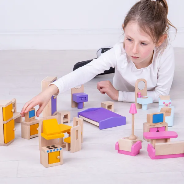 Bigjigs Heritage Playsets Heritage Playset Doll Furniture Set