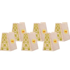 Bigjigs Rail High Level Blocks (Pack of 6)