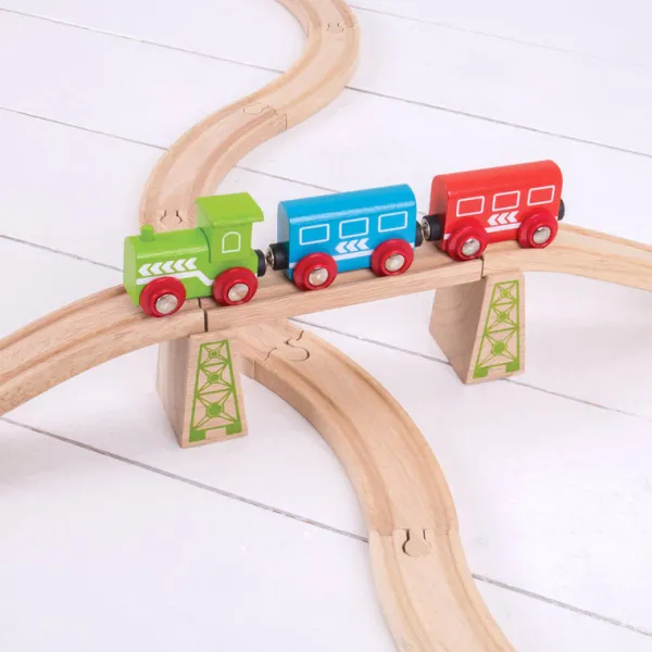 Bigjigs Rail High Level Blocks (Pack of 6)