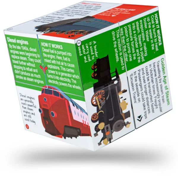 ZooBooKoo History of Railway Cube Book