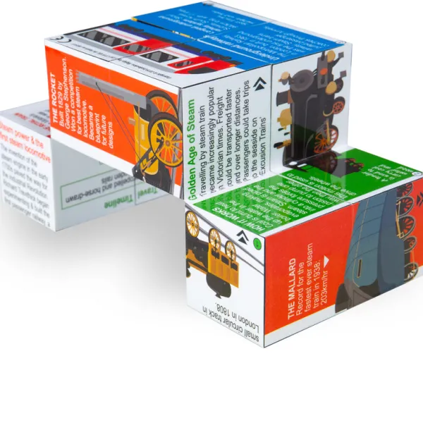 ZooBooKoo History of Railway Cube Book