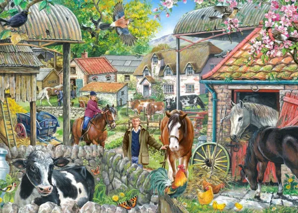 House of Puzzles Horseshoe Farm - BIG 250 Piece Jigsaw Puzzle