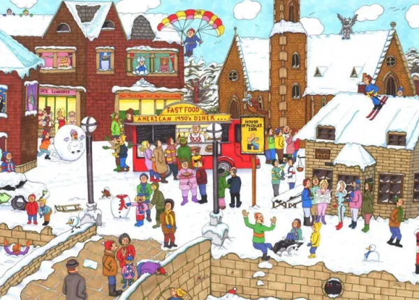 House of Puzzles It's Cold Outside - 1000 Piece Jigsaw Puzzle