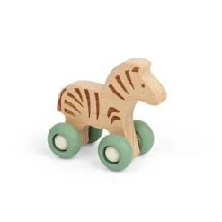 Bigjigs Toys Jungle Animal on Wheels - Zebra