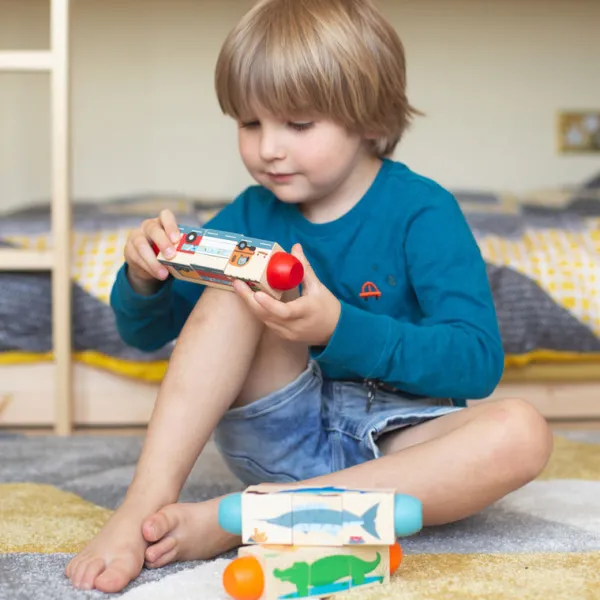 Bigjigs Toys Jungle Twist Blocks