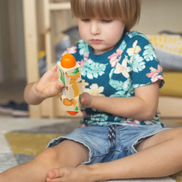 Bigjigs Toys Jungle Twist Blocks