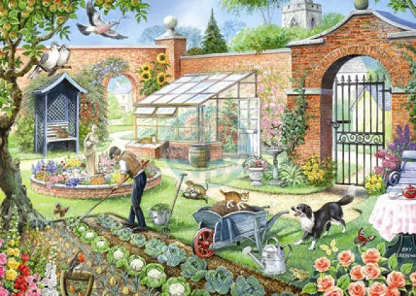 House of Puzzles Kitchen Garden - 1000 Piece Jigsaw Puzzle