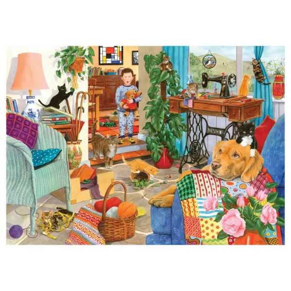 House of Puzzles Kitten Chaos 1000 Piece Puzzle