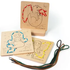 Bigjigs Toys Lacing by Numbers - Mythical