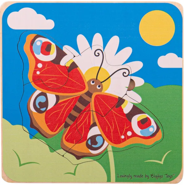 Bigjigs Toys Lifecycle Layer Puzzle - Butterfly