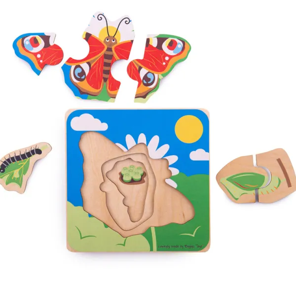 Bigjigs Toys Lifecycle Layer Puzzle - Butterfly
