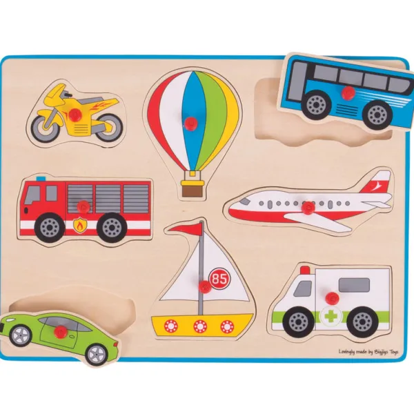 Bigjigs Toys Lift Out Puzzle - Transport