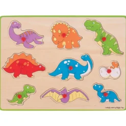 Bigjigs Toys Lift Out Puzzle (Dinosaurs)